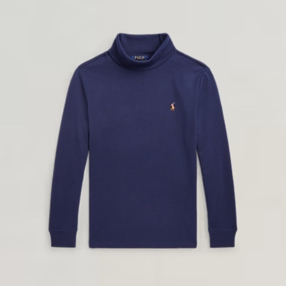 Polo Ralph Lauren Cotton Interlock Turtleneck Size M(10-12)